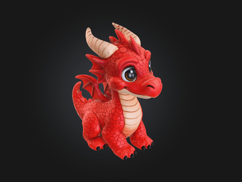 Baby Dragon 3d model
