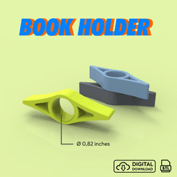 Book Page Holder, BookMark 3D STL File, Comfortable Reading, Gift STL Model, Digital Holder File 3d model