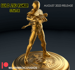 Gold Ranger Statue 3d model