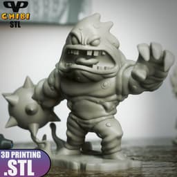 Clayface Chibi STL for 3D Printing ChibiSTL 3DXM 3d model