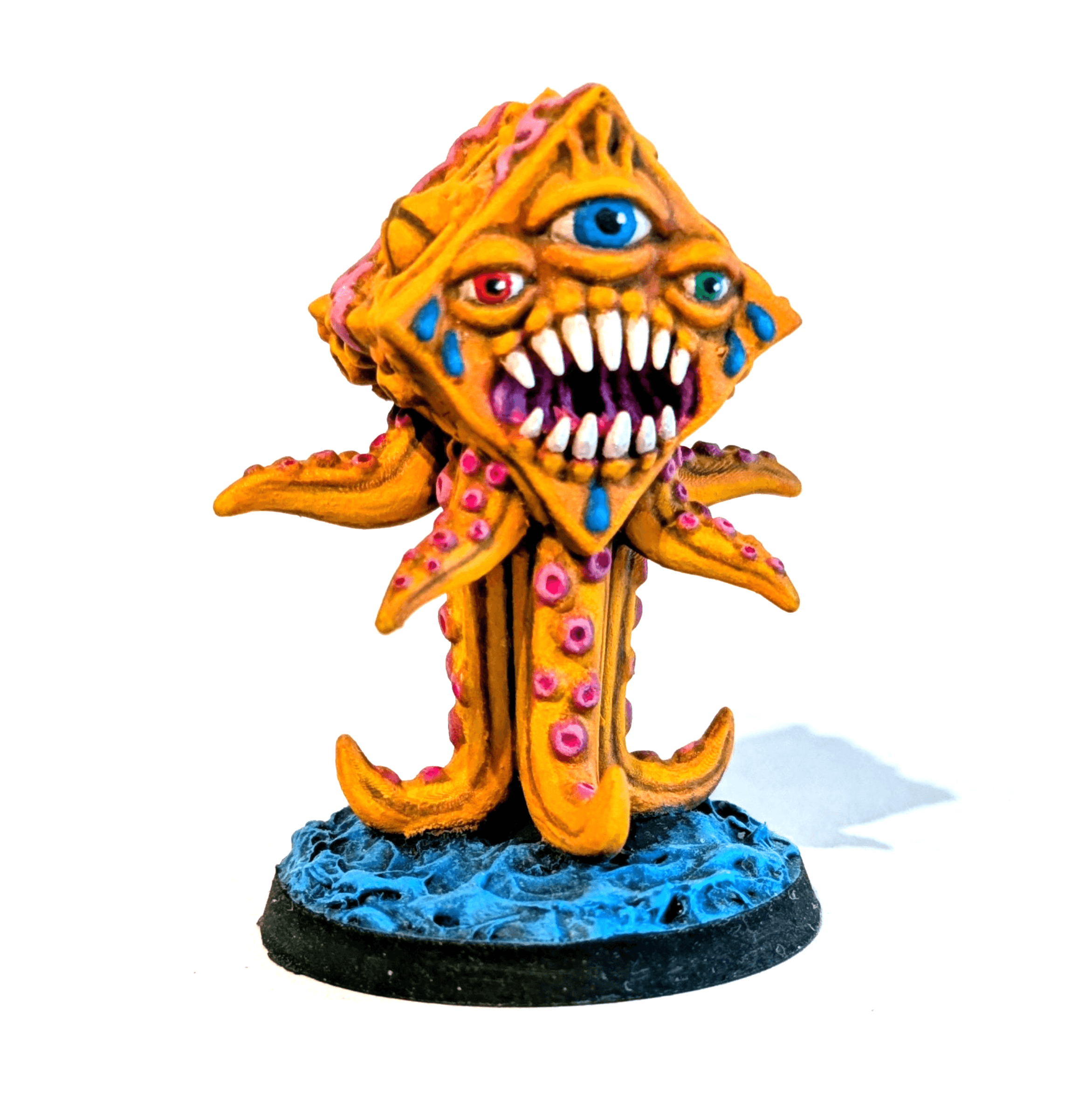 Cube Demon 32mm Dark Fantasy Tabletop Miniature 3d model