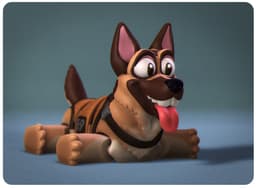Happy Dogs German Shepherd 3d model