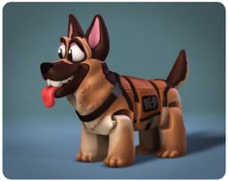 Happy Dogs German Shepherd 3d model