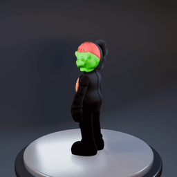 Kaws half skele 3d model