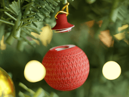 Linear Christmas Ornament 3d model