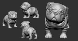 Question Bulldog 3d model