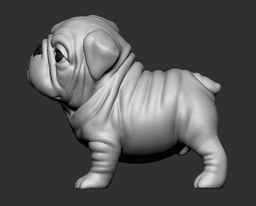 Question Bulldog 3d model