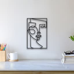 Abstract Face Wall Art 3d model