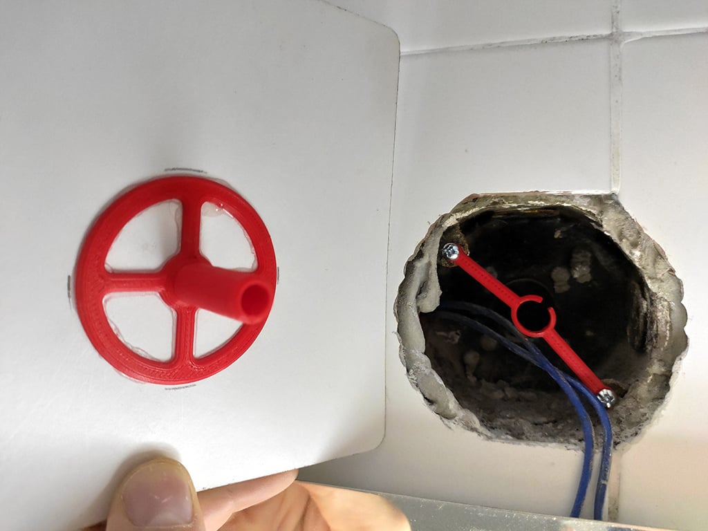 Internal support for a Wall Plate Blank 3d model