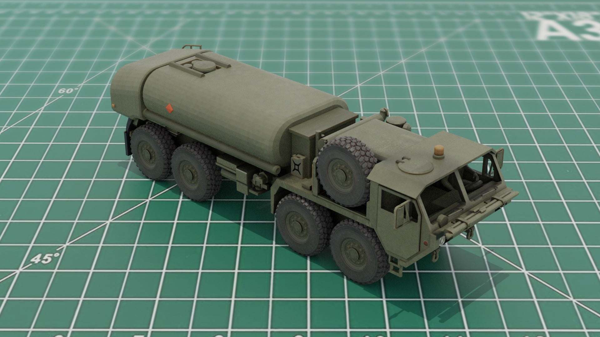 M978A4 HEMTT Fuel Tanker 3D Print STL Model 3d model