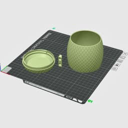 Modern Wall Planter Flower Pot with Drip Tray 3d model