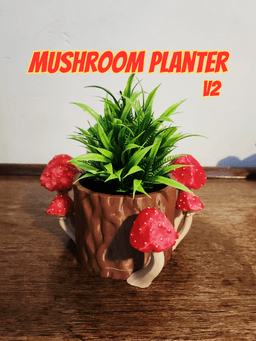 Realistic Mushroom Planter!! 3d model