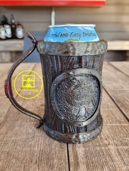 Huntsman Can Koozie with Long Bow Handle 3d model