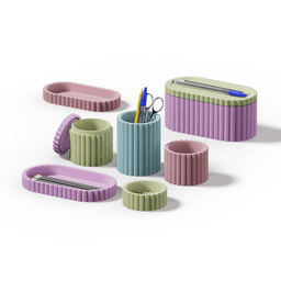 PETAL Collection - Desk Organizer Set 3d model