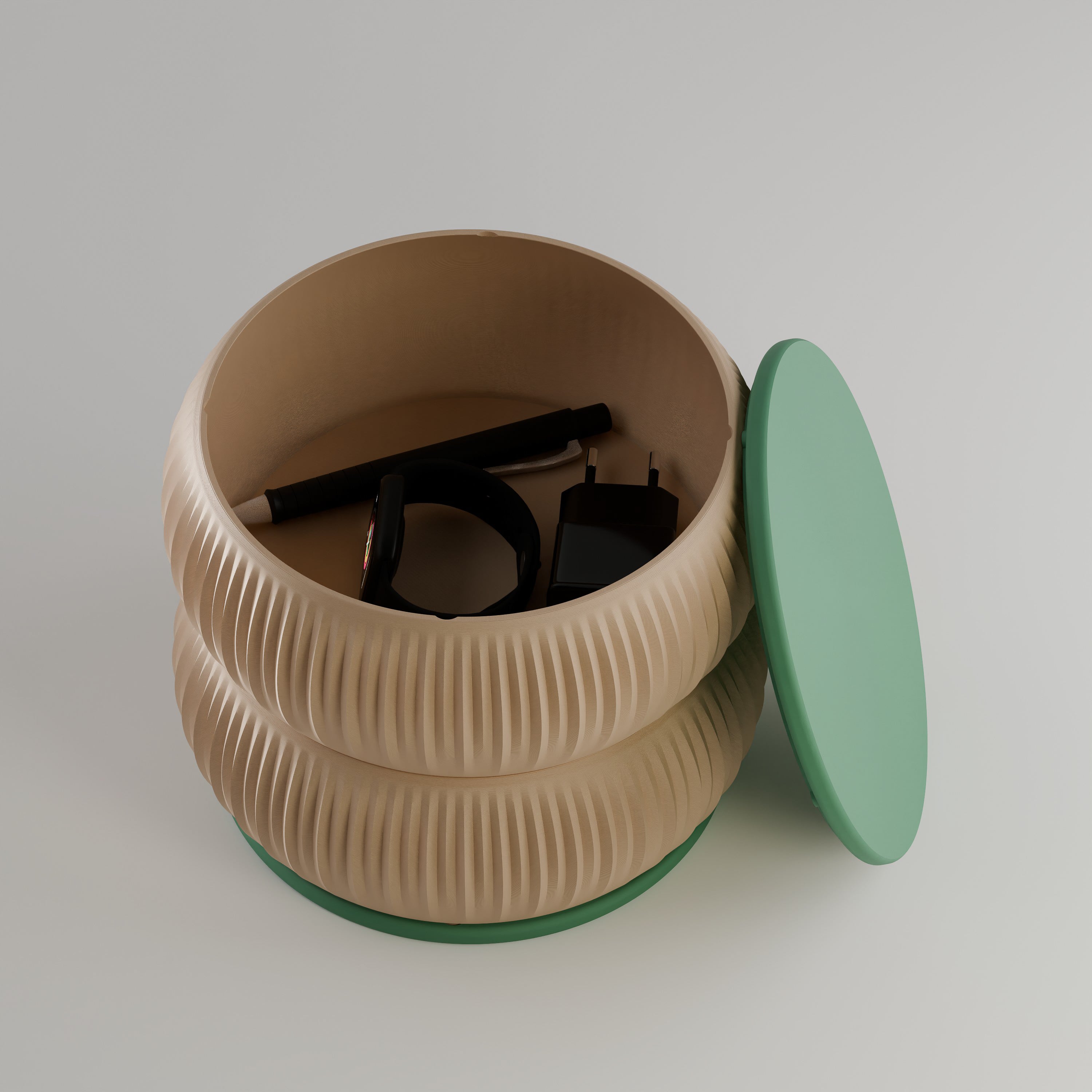 Hikari Stackable Desk Organizer 3d model