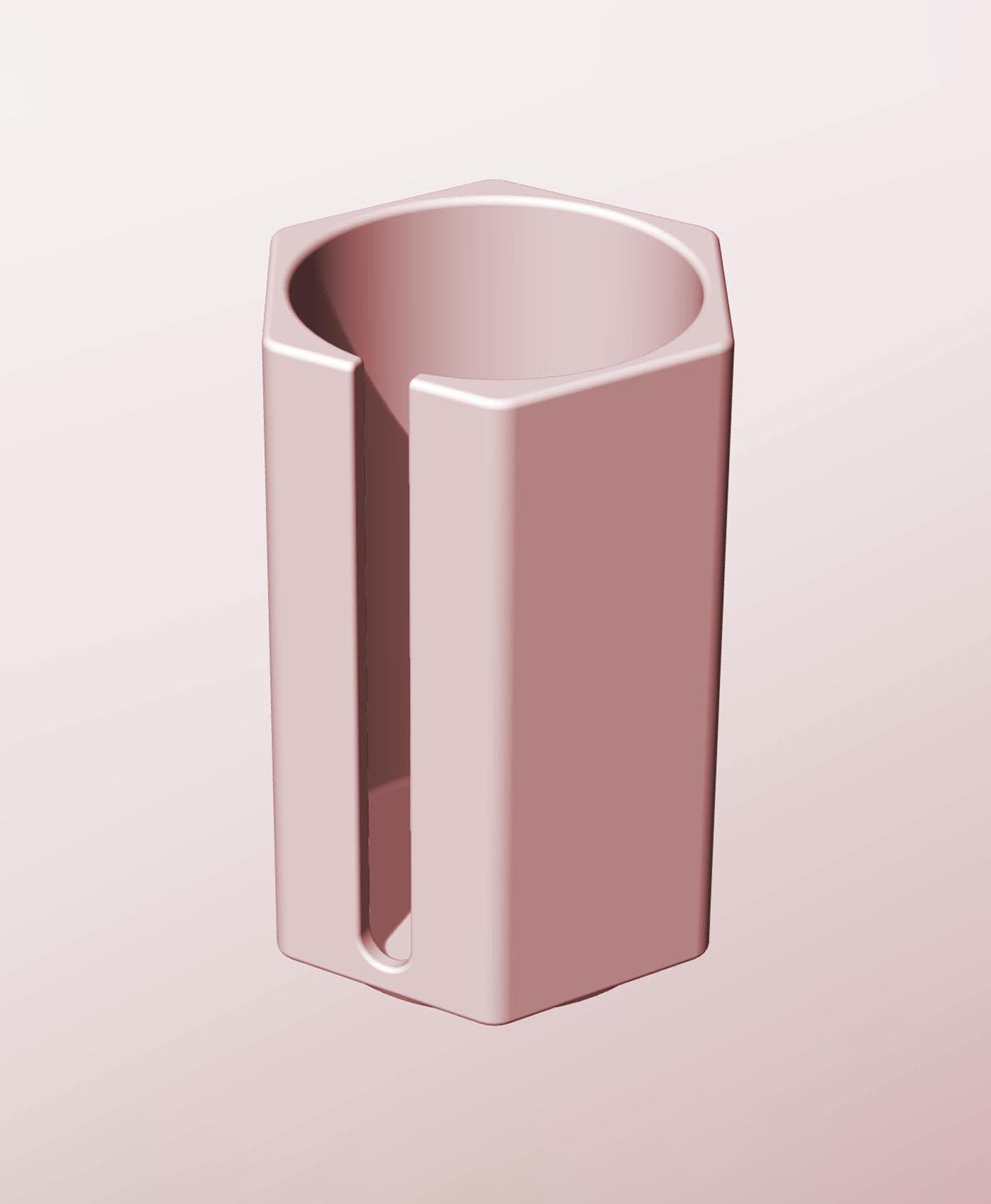 CH68-120-S Stacking slotted component box bin for makers 3d model