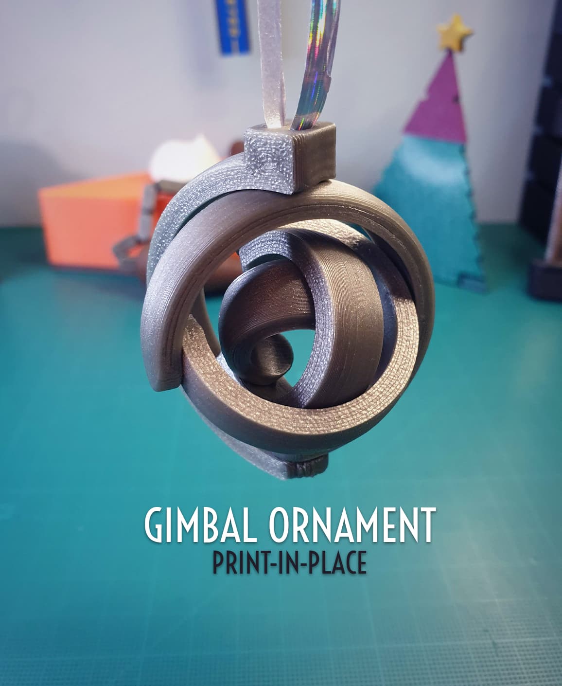 Gimbal Ornament || Christmas 3d model