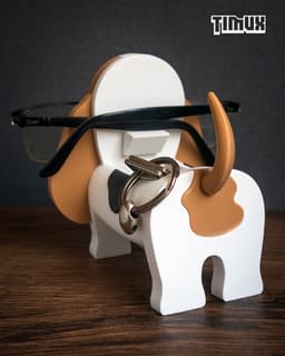BASSET HOUND GLASSES HOLDER 3d model