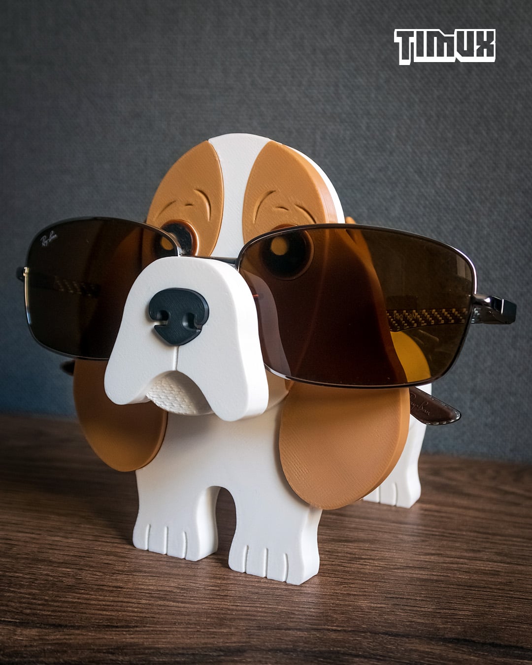 BASSET HOUND GLASSES HOLDER 3d model