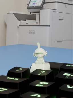 Pokemon Mudkip Keycap.3mf 3d model