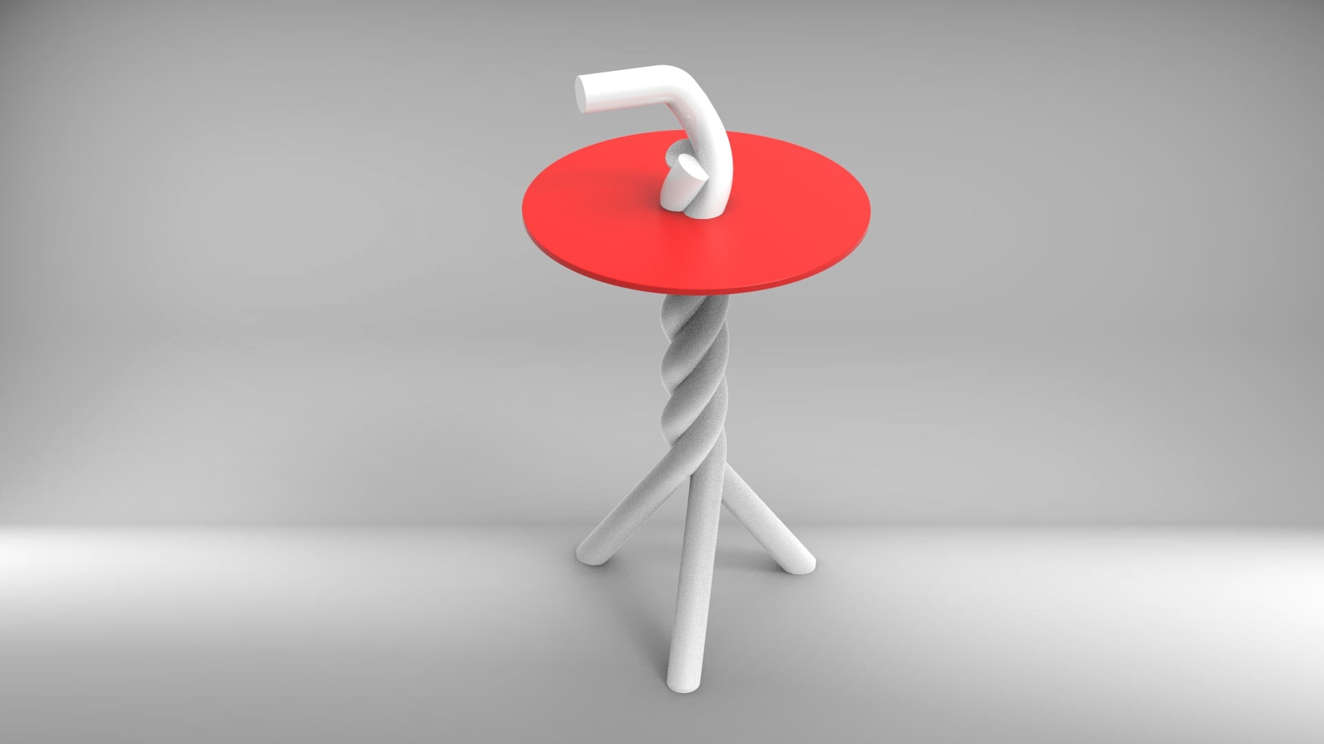 Twisted Sipek Table 3D Printed Side Table 3d model