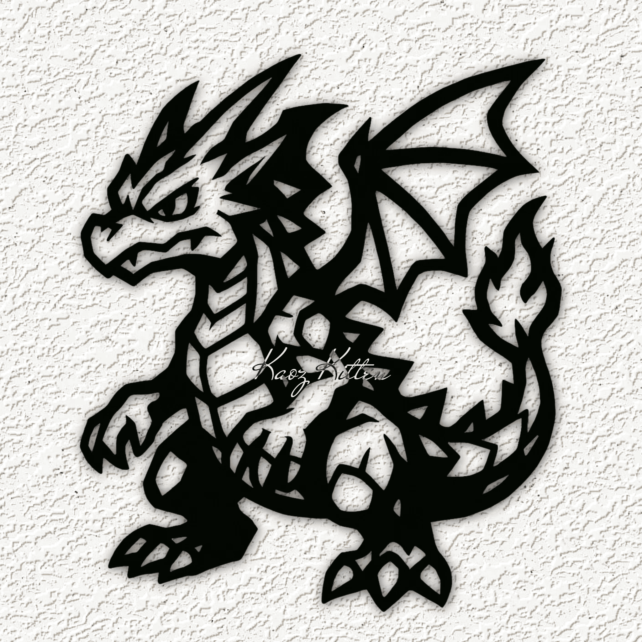 POKEMON DRAGON wall art home decor 3d model