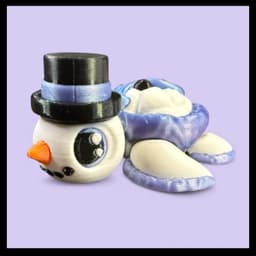 Snowman Turtle 3d model