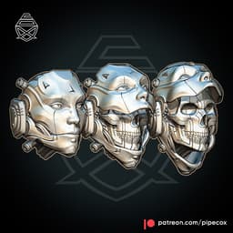 Skulldroid 3d model