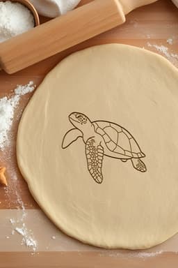Turtle Cookie Cutter, Biscuit Cutter 3d model
