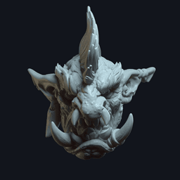 Snaggletooth v6 (actiong figure head) 3d model
