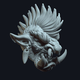 Snaggletooth v6 (actiong figure head) 3d model