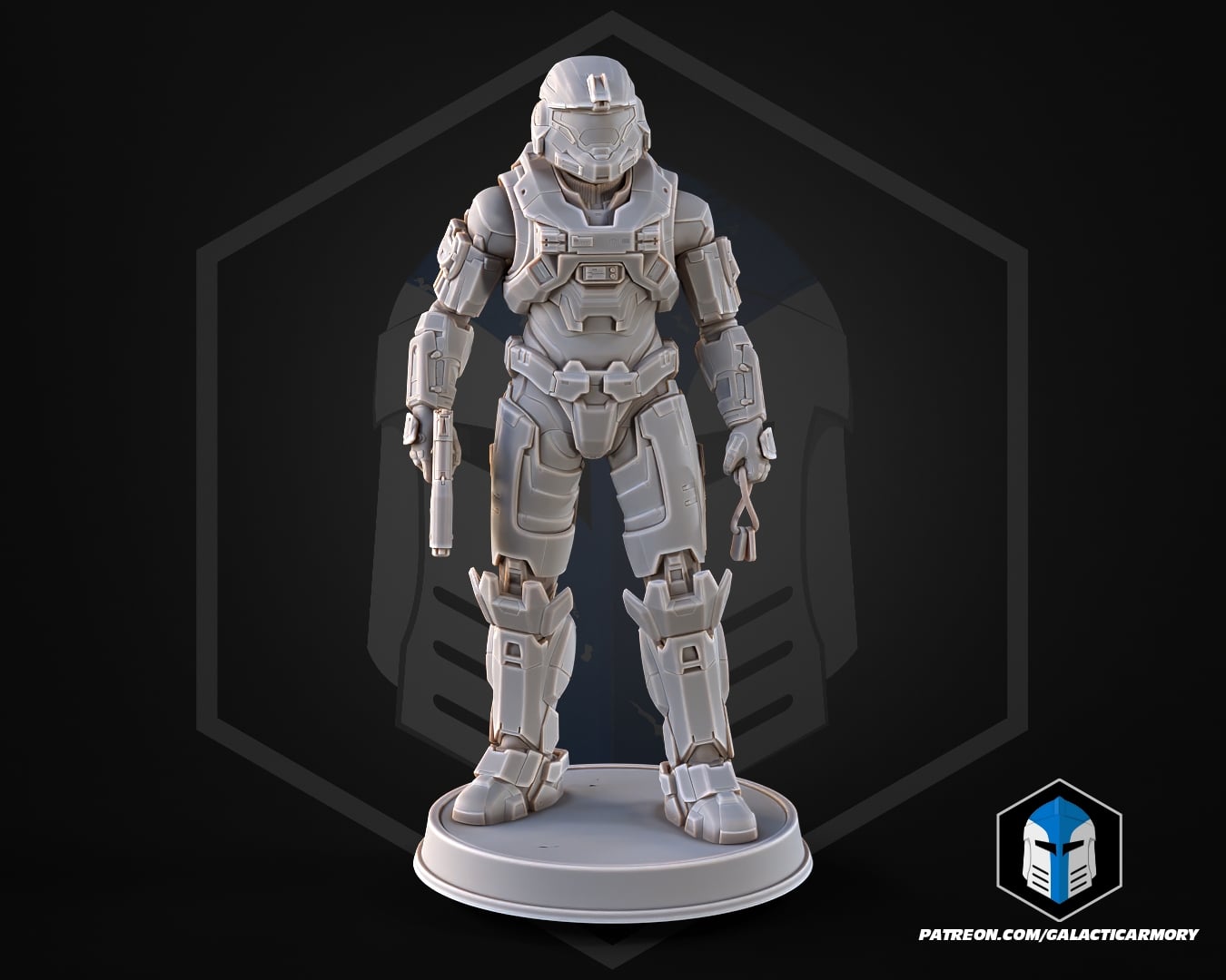 Noble 6 Figurine Pose 2 - 3D Print Files 3d model