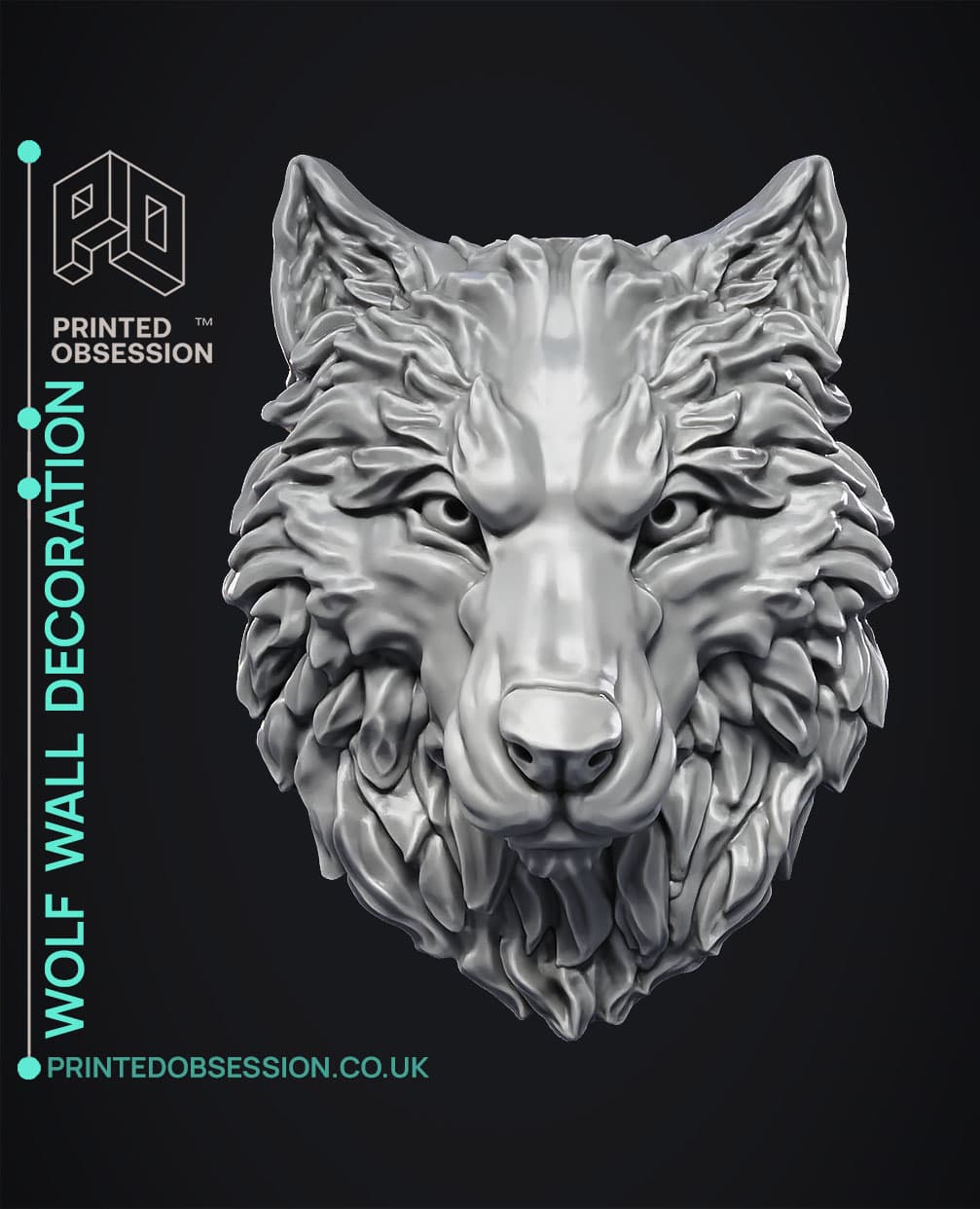 Wolf - Wall Decoration 3d model