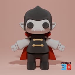 3D Printable Vampire Flexi 3d model