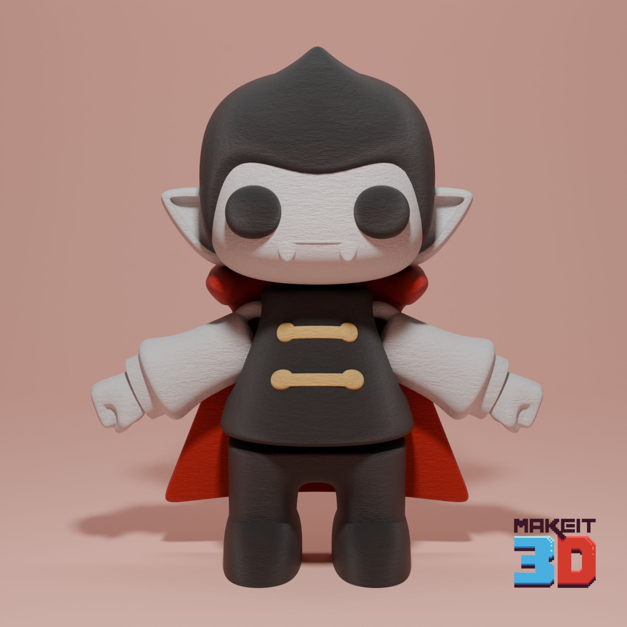 3D Printable Vampire Flexi 3d model