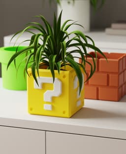 RETRO BLOCK Collection - Planter Set 3d model