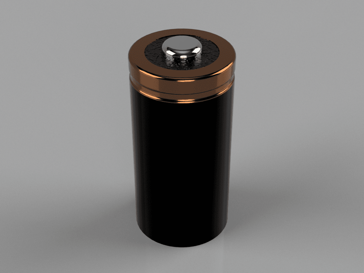 CR123A Battery 3d model