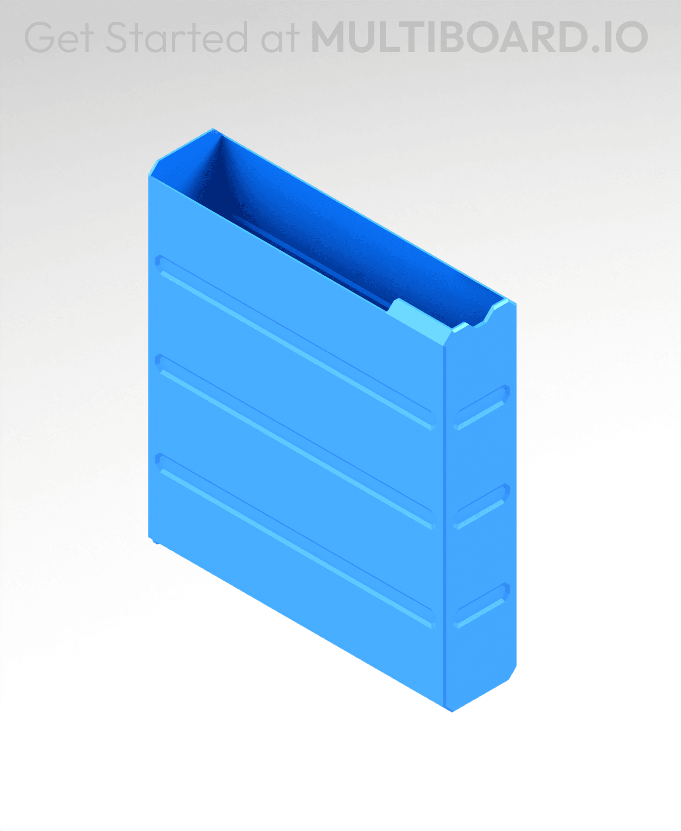 1x4x3.5 LU - MultiBin Simple Drawer 3d model
