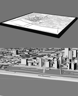 ST.LOUIS, Skyline 3d map 3d model