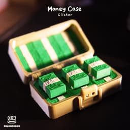 Money Case Fidget Clicker | Briefcase Cash Mechanical Toy 3d model