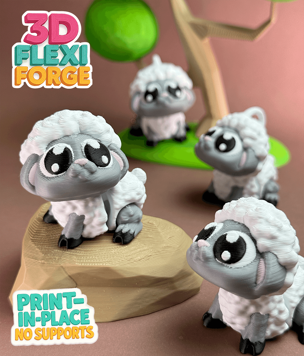 Flexi Cute Sheep Print-in-Place 3d model
