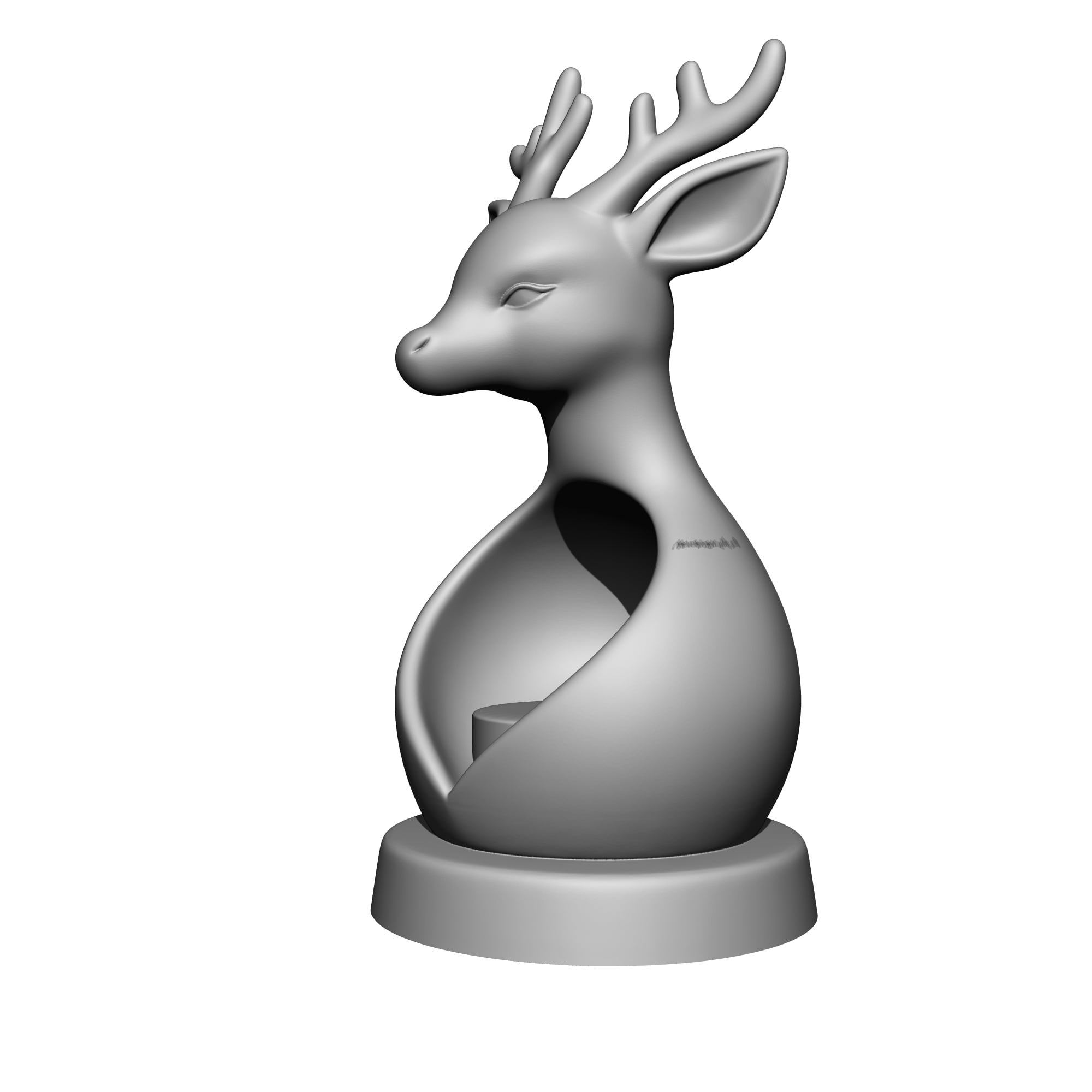 Deer Night Light 3d model