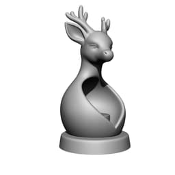 Deer Night Light 3d model