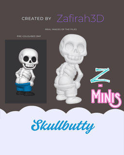 Z-MINIS SKULLBUTTY 3d model