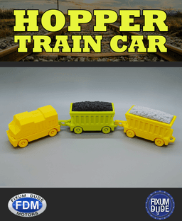Fixum Dude Motors PiP Hopper Train Car 3d model