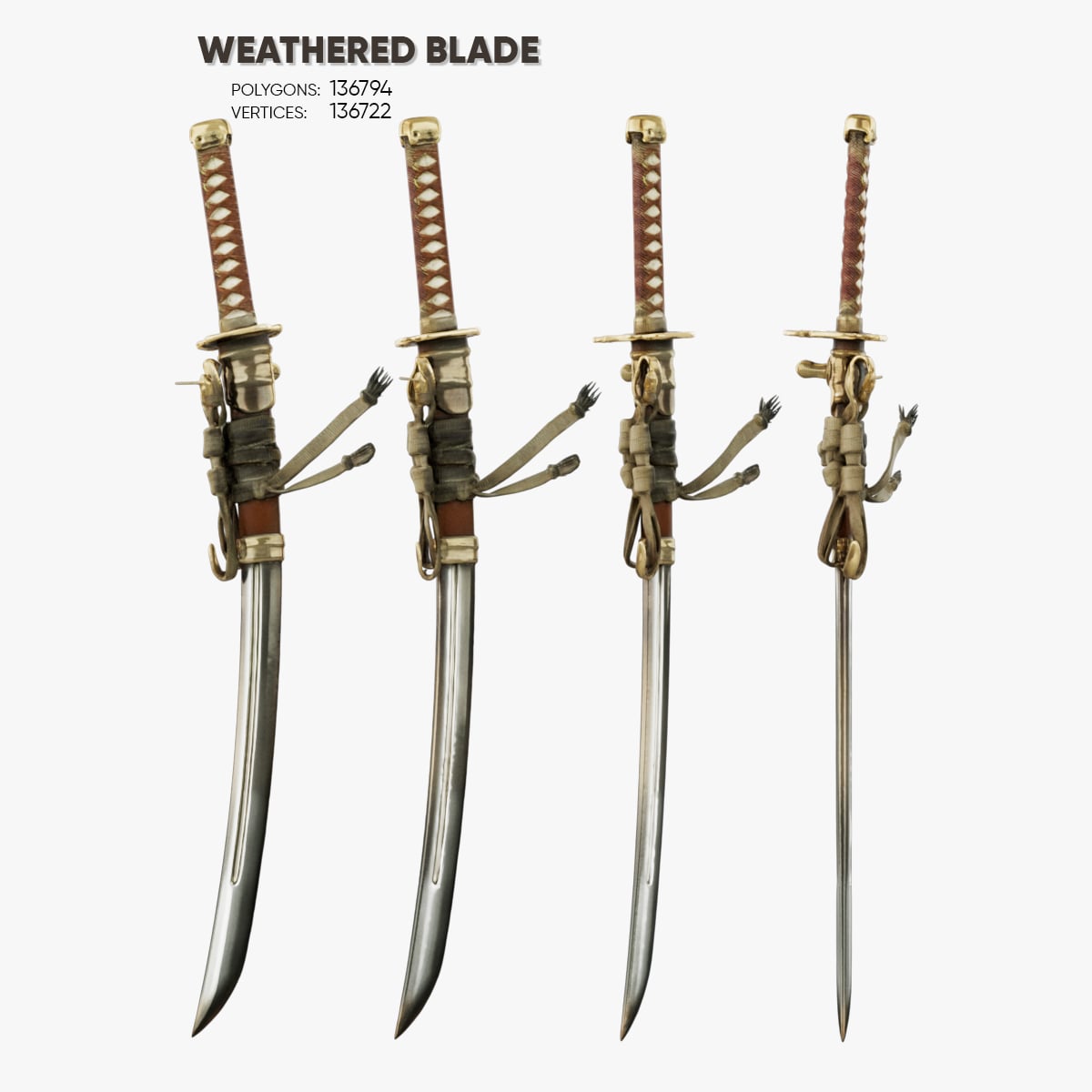 Weathered Blade 3d model