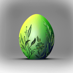 Flower Field -Egg Container 3d model