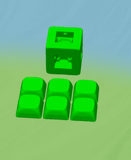 ClickCube - Clicker Flushie Cube, Ludo fidget Toy 3d model