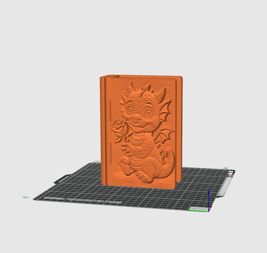 Baby Dragon Book Box 3d model