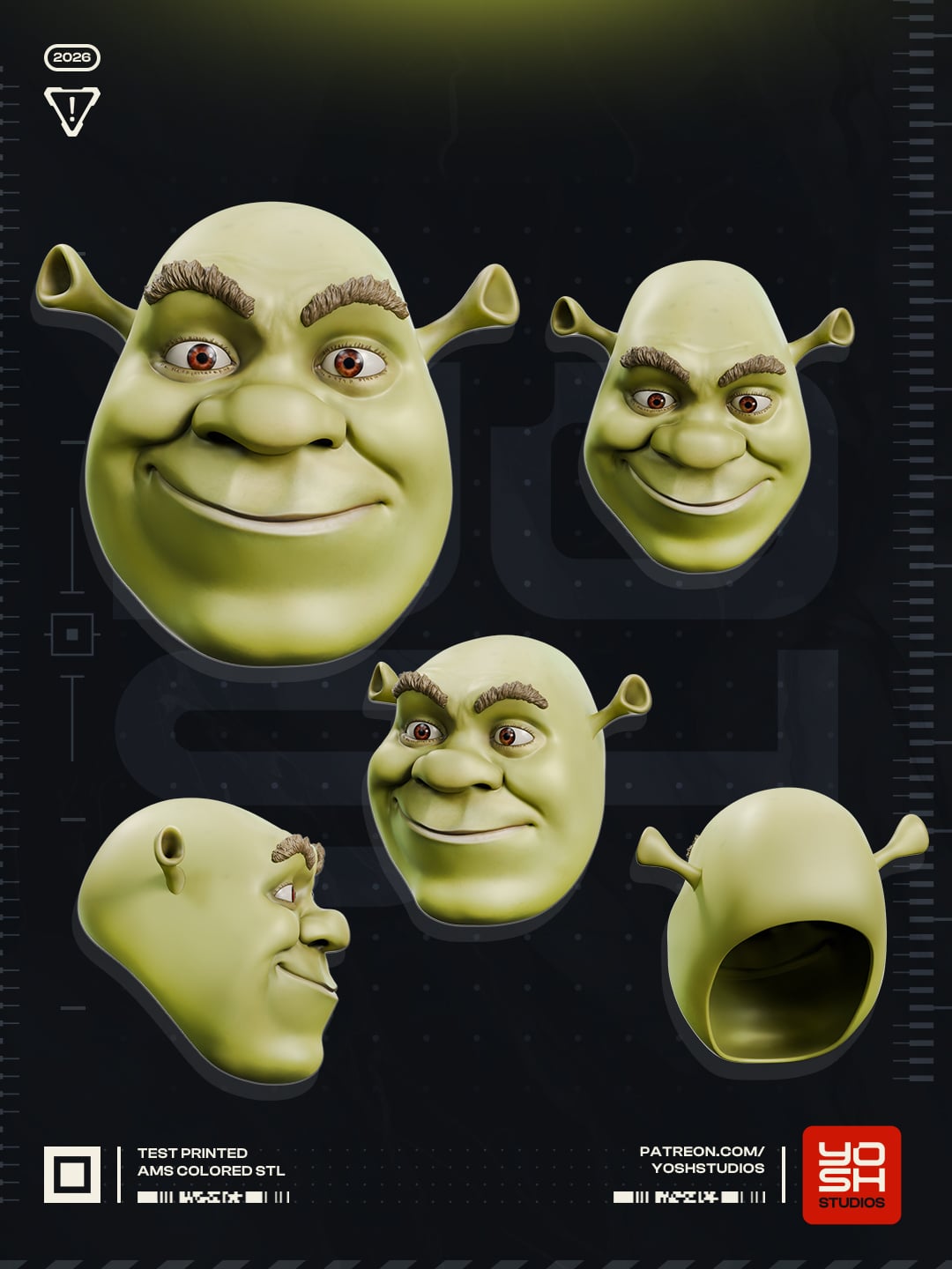 Ogre Mask 3D Printer STL 3d model